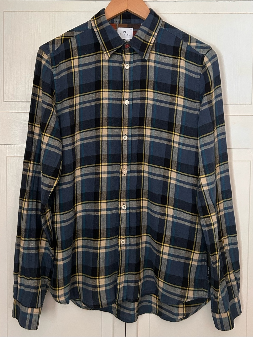 Paul Smith Mens Size M Tailored Fit Long Sleeve Button Down Plaid Shirt - Picture 7 of 12
